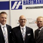 Herkströter (r) bei den Spezialkarosseriebauern Schwarzer (l) und Bachmann von Hartmann aus Alsfeld.